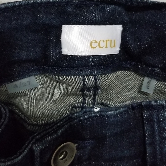 ECRU Darkwashed Straight Leg Demin Jean 27 - Picture 8 of 10